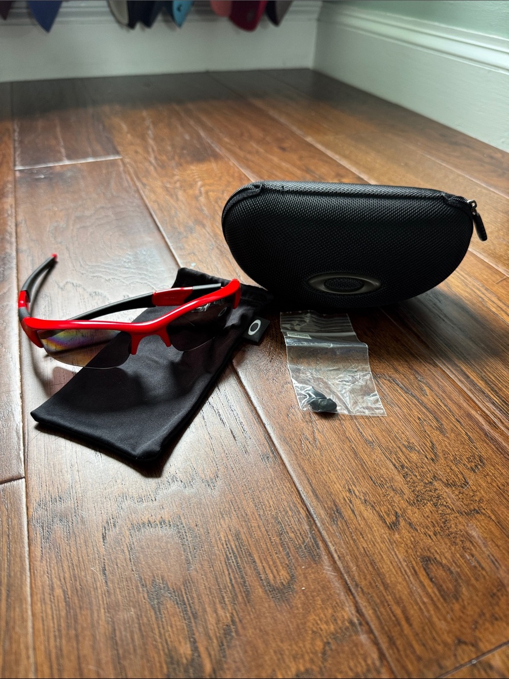 Oakley Red Flak Jacket XL, Polarized